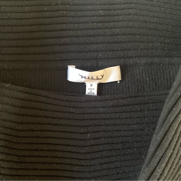 Milly rib mix top in black. size P. NWT. - Picture 2 of 6